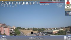 view from Decimomannu Nord on 2026-08-25