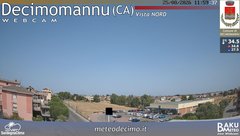 view from Decimomannu Nord on 2026-08-25
