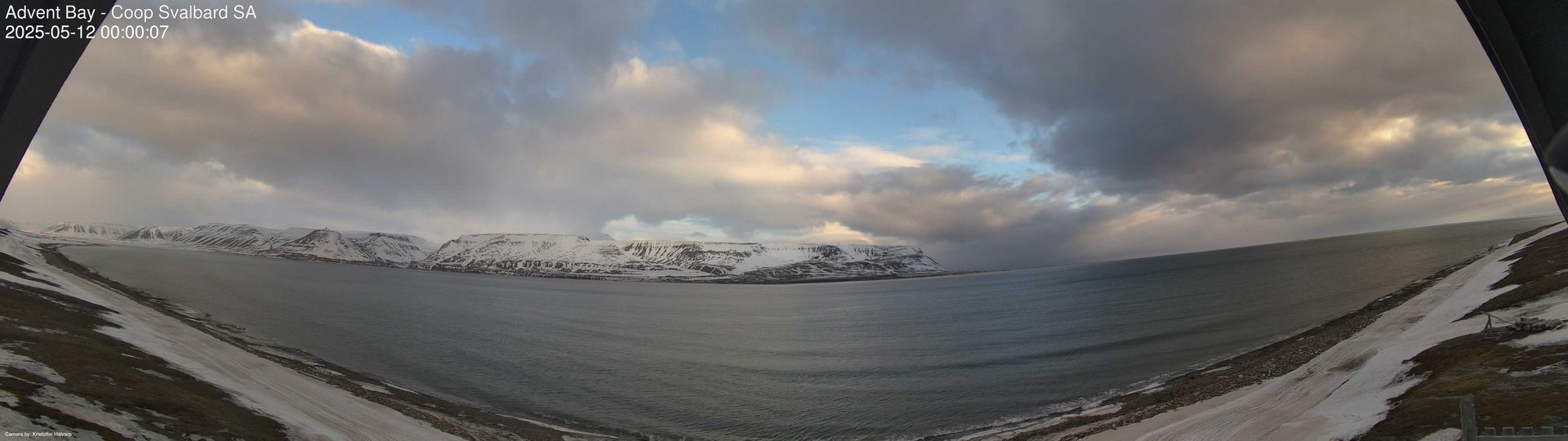 time-lapse frame, Advent Bay webcam
