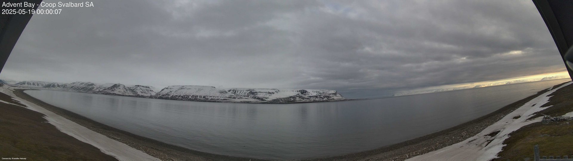 time-lapse frame, Advent Bay webcam