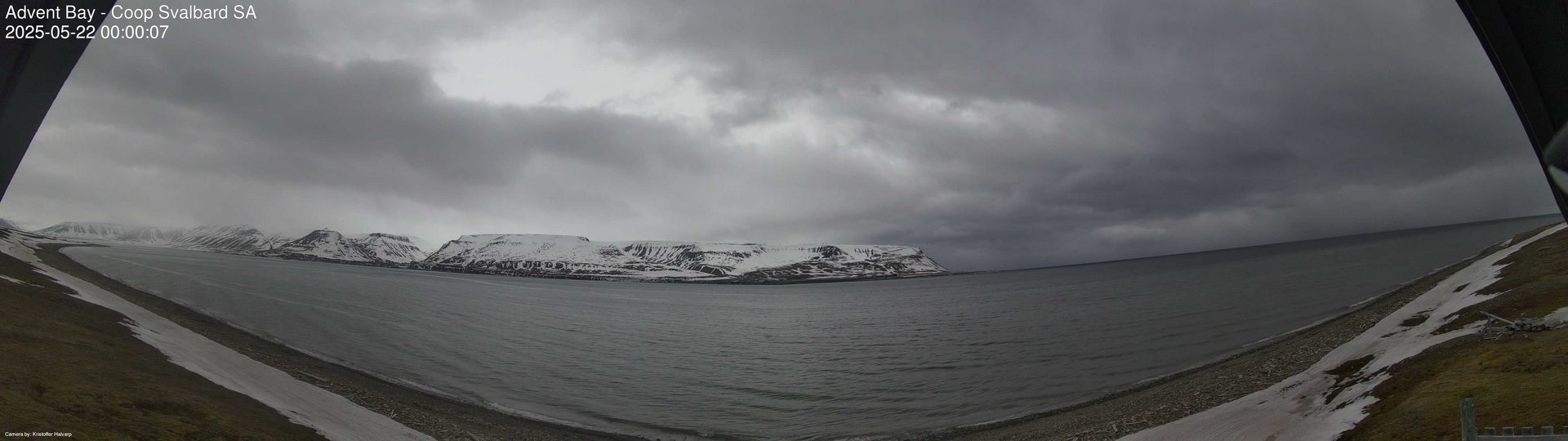 time-lapse frame, Advent Bay webcam