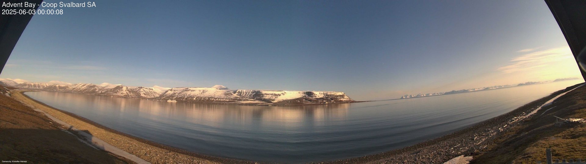 time-lapse frame, Advent Bay webcam