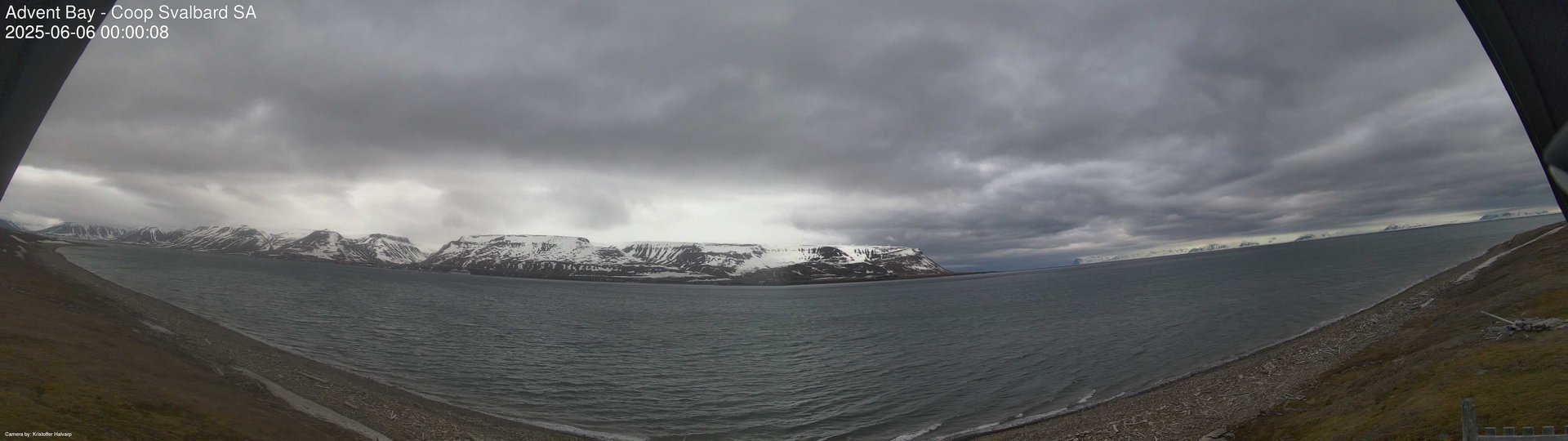 time-lapse frame, Advent Bay webcam