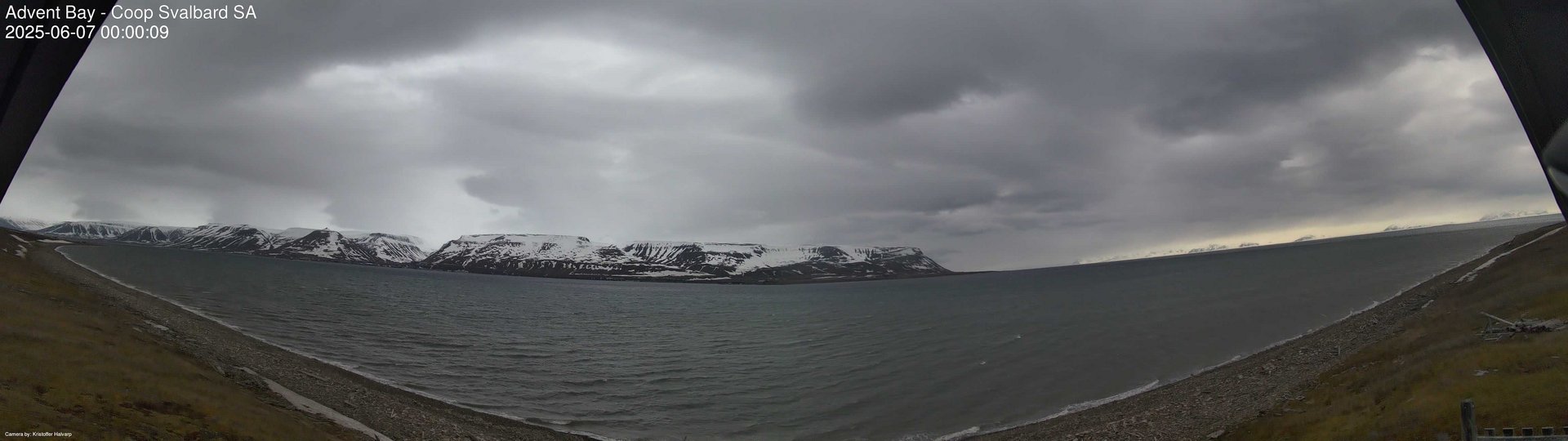 time-lapse frame, Advent Bay webcam