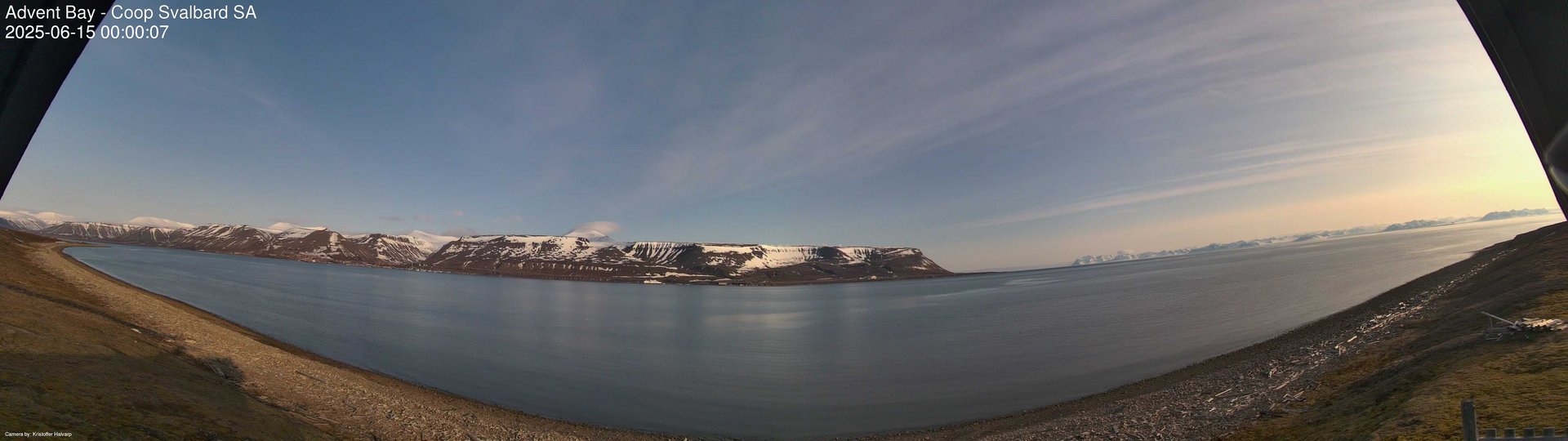 time-lapse frame, Advent Bay webcam