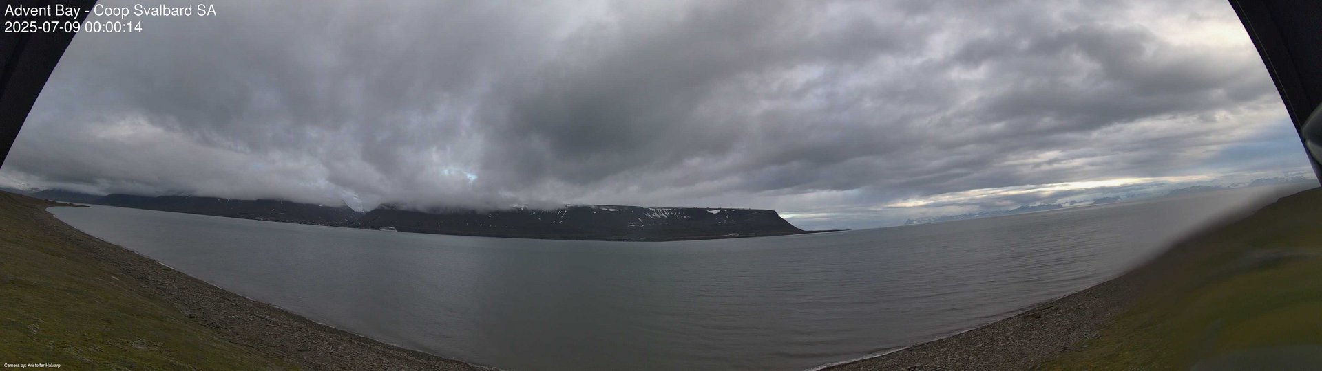 time-lapse frame, Advent Bay webcam
