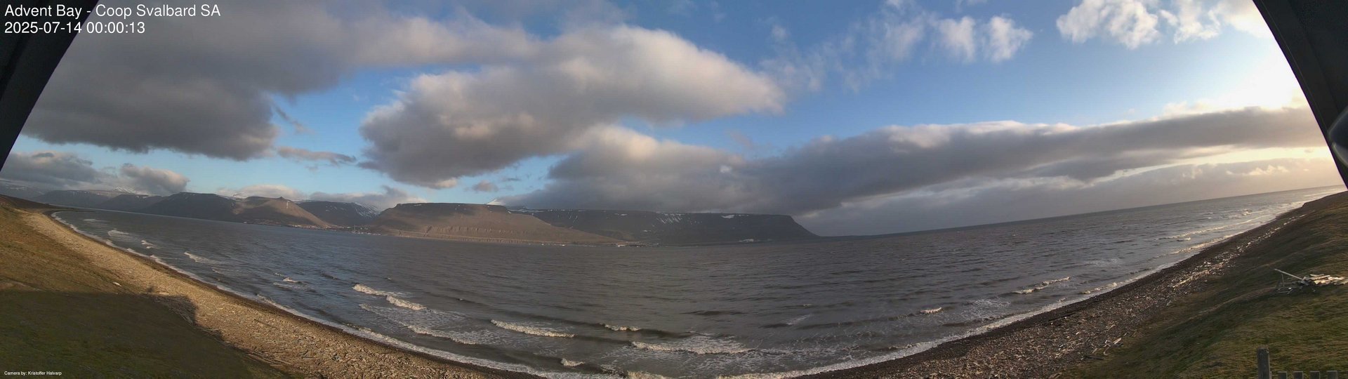 time-lapse frame, Advent Bay webcam