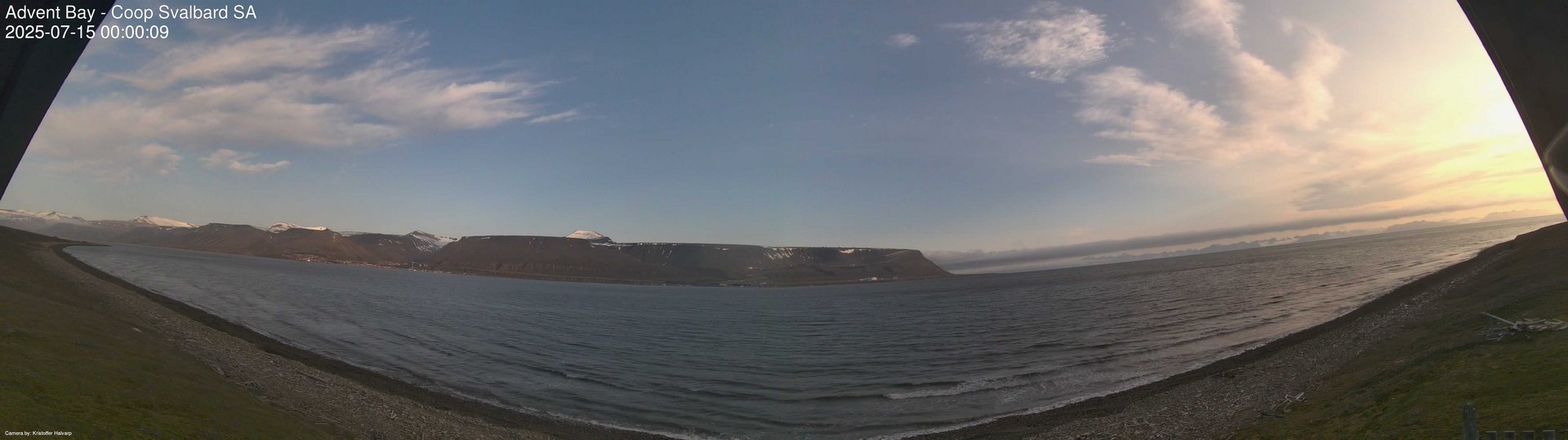 time-lapse frame, Advent Bay webcam
