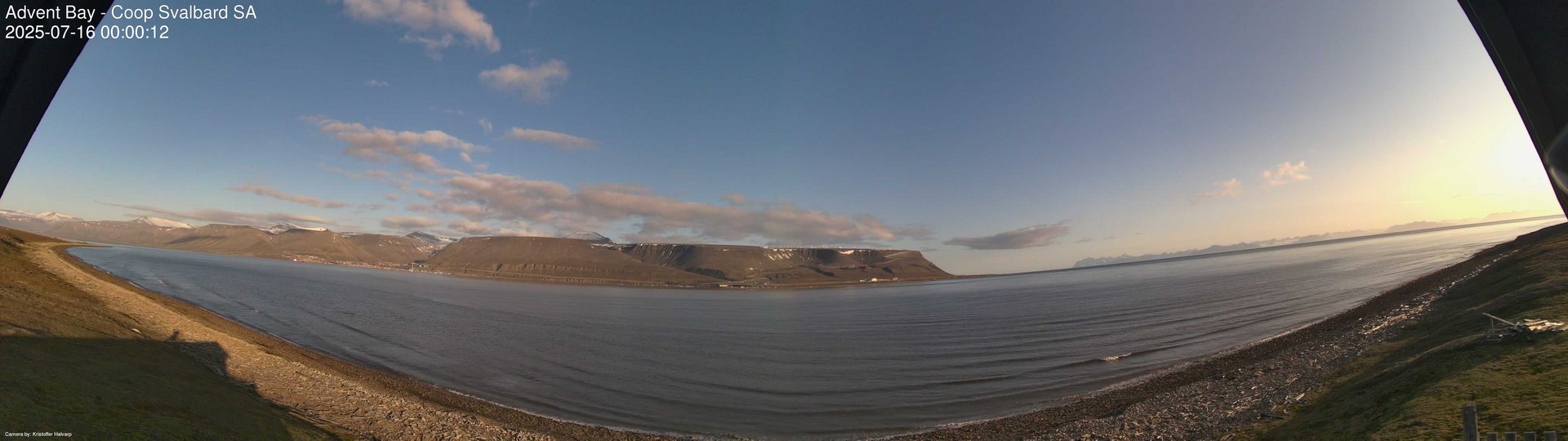 time-lapse frame, Advent Bay webcam