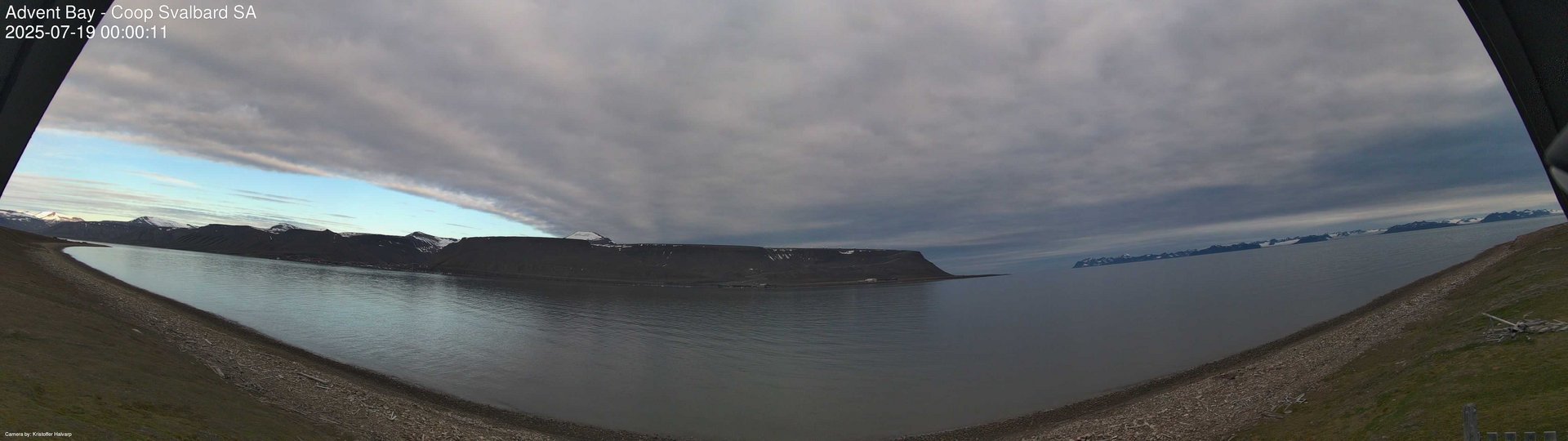 time-lapse frame, Advent Bay webcam
