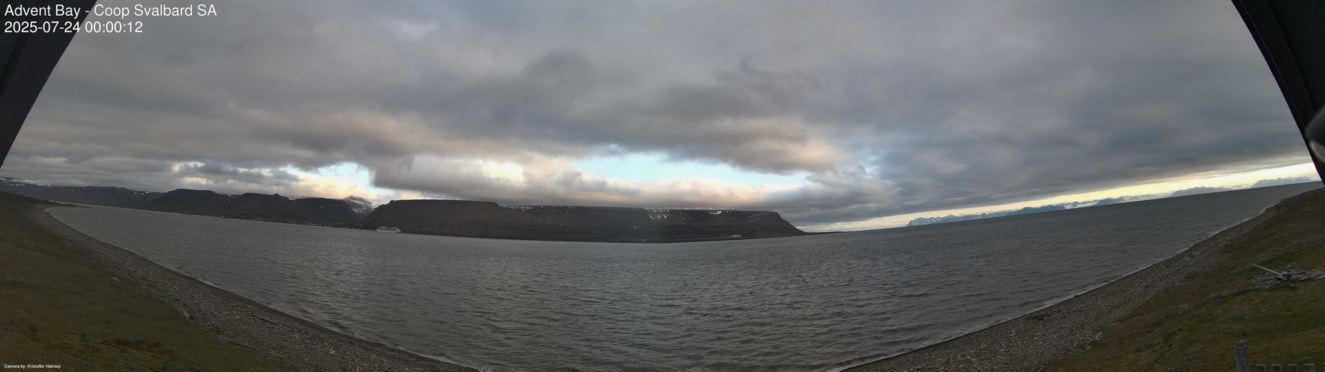 time-lapse frame, Advent Bay webcam