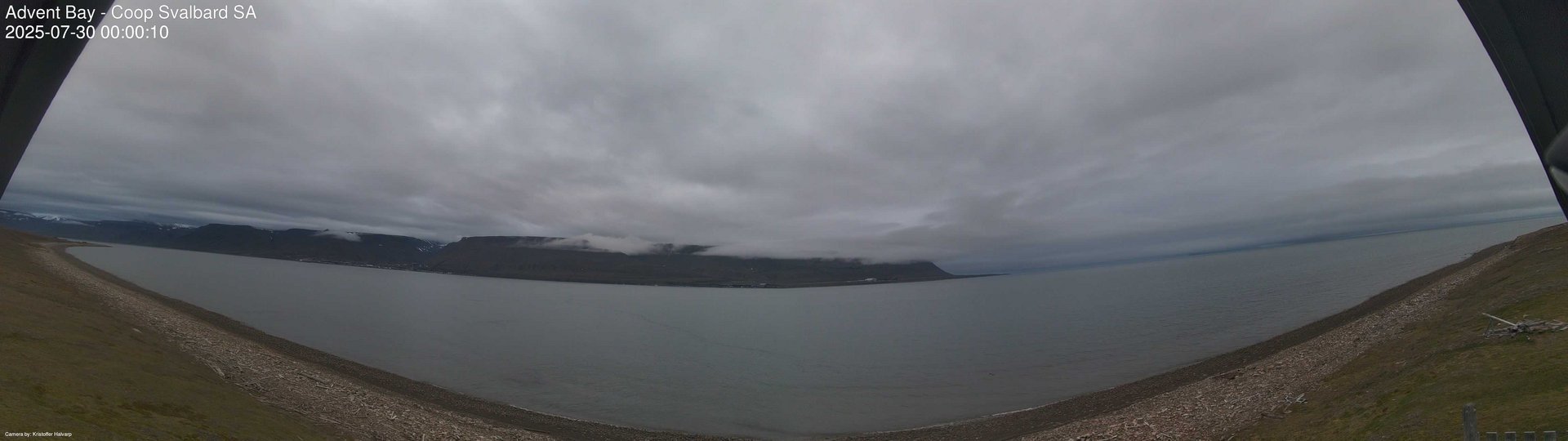 time-lapse frame, Advent Bay webcam