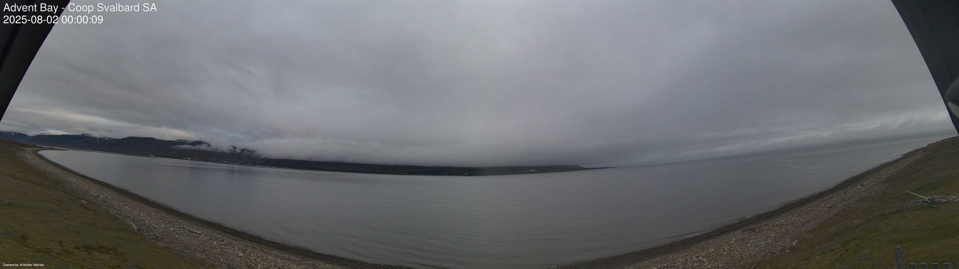 time-lapse frame, Advent Bay webcam