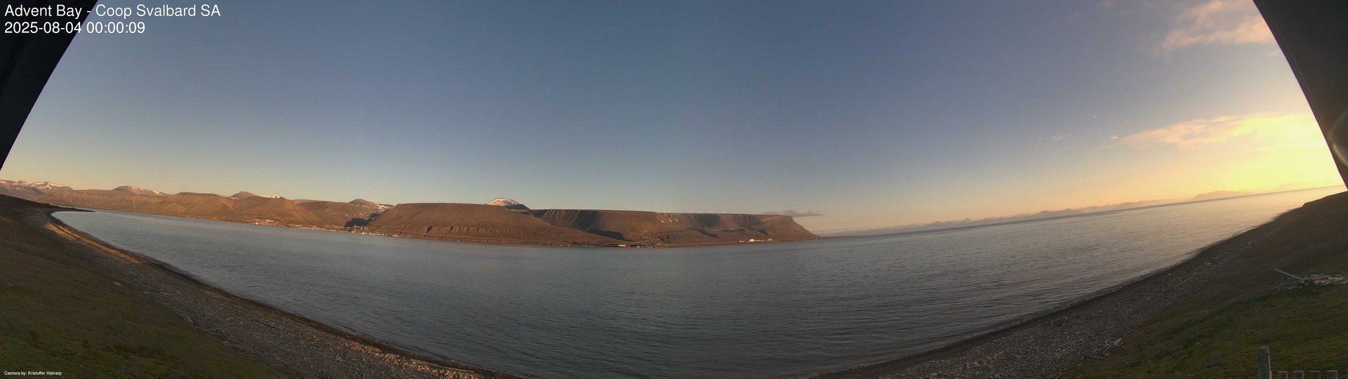 time-lapse frame, Advent Bay webcam