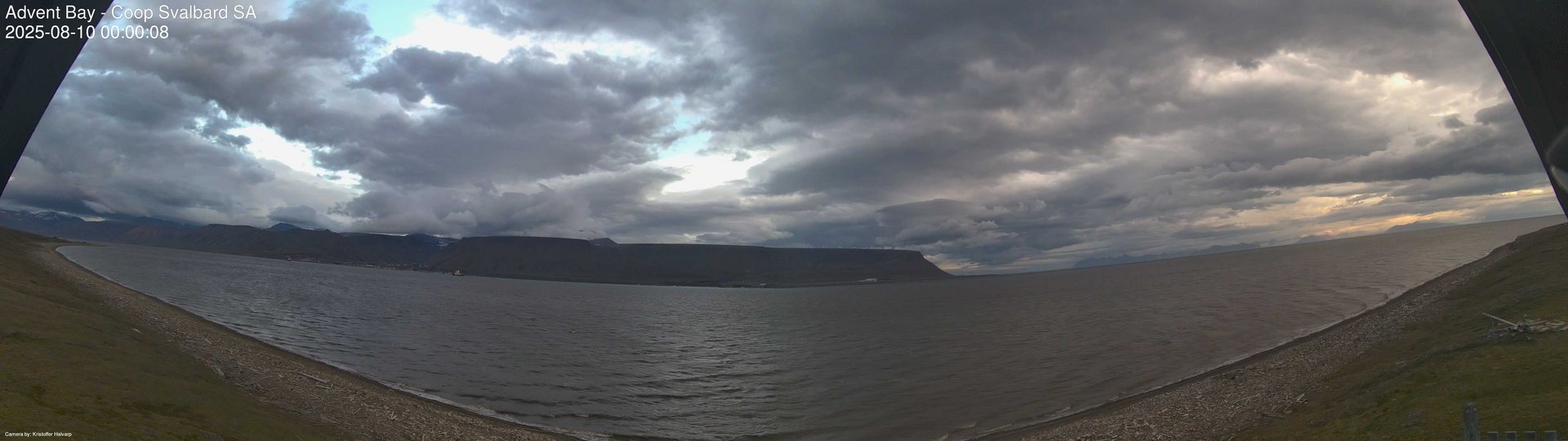 time-lapse frame, Advent Bay webcam