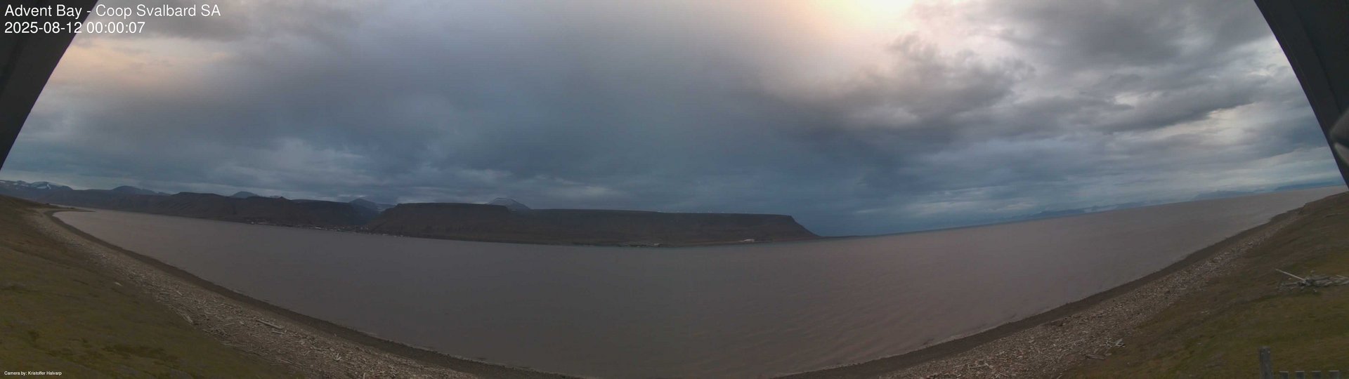 time-lapse frame, Advent Bay webcam