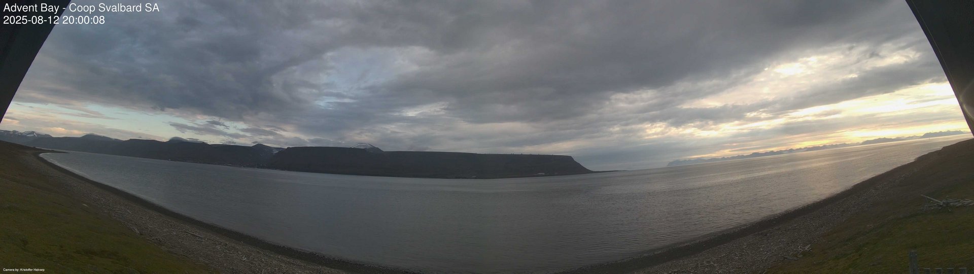 time-lapse frame, Advent Bay webcam