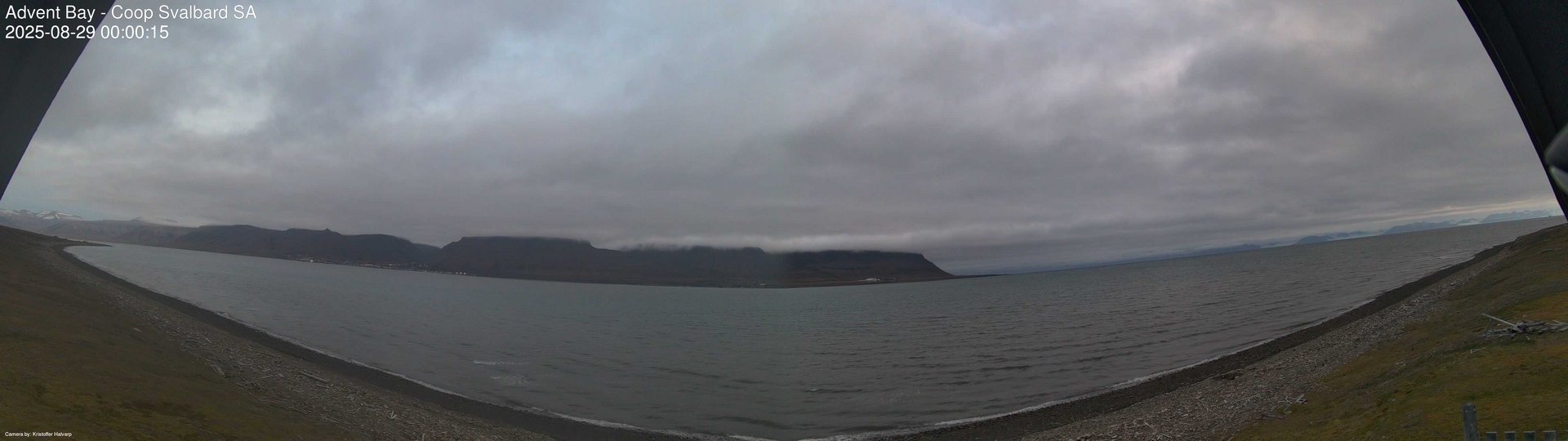 time-lapse frame, Advent Bay webcam