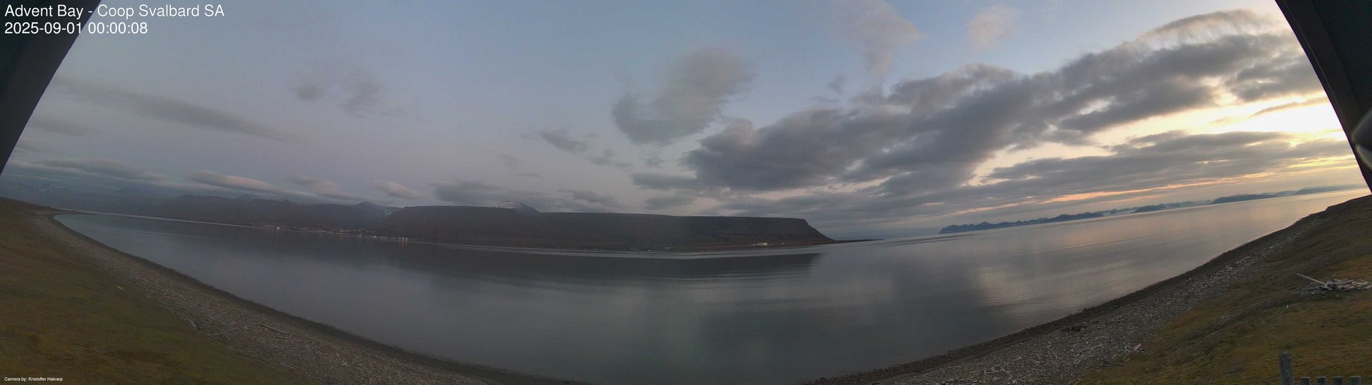 time-lapse frame, Advent Bay webcam
