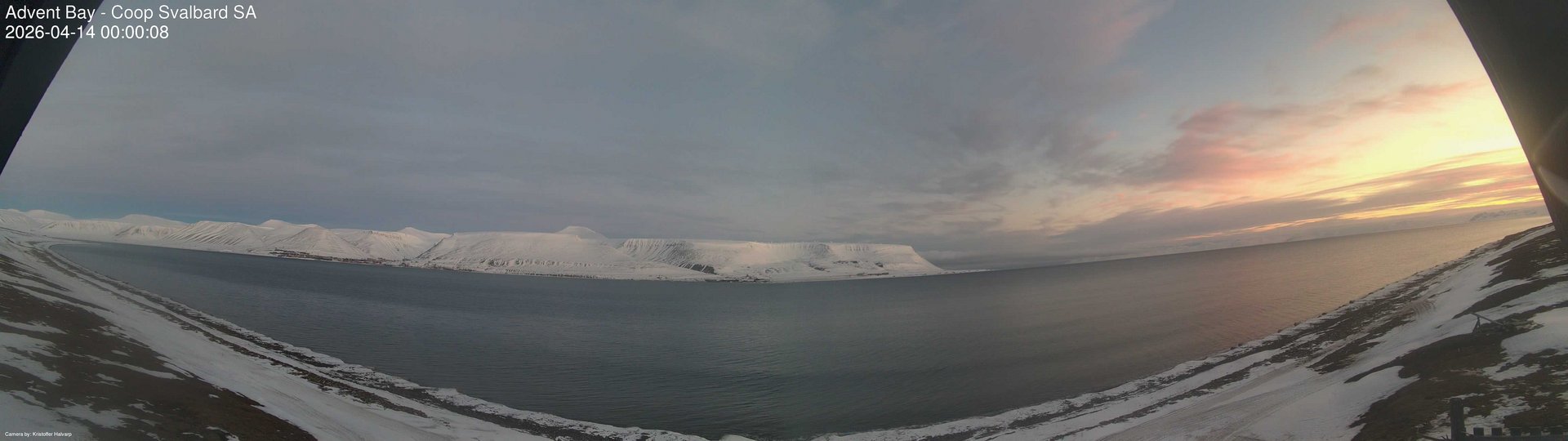 time-lapse frame, Advent Bay webcam