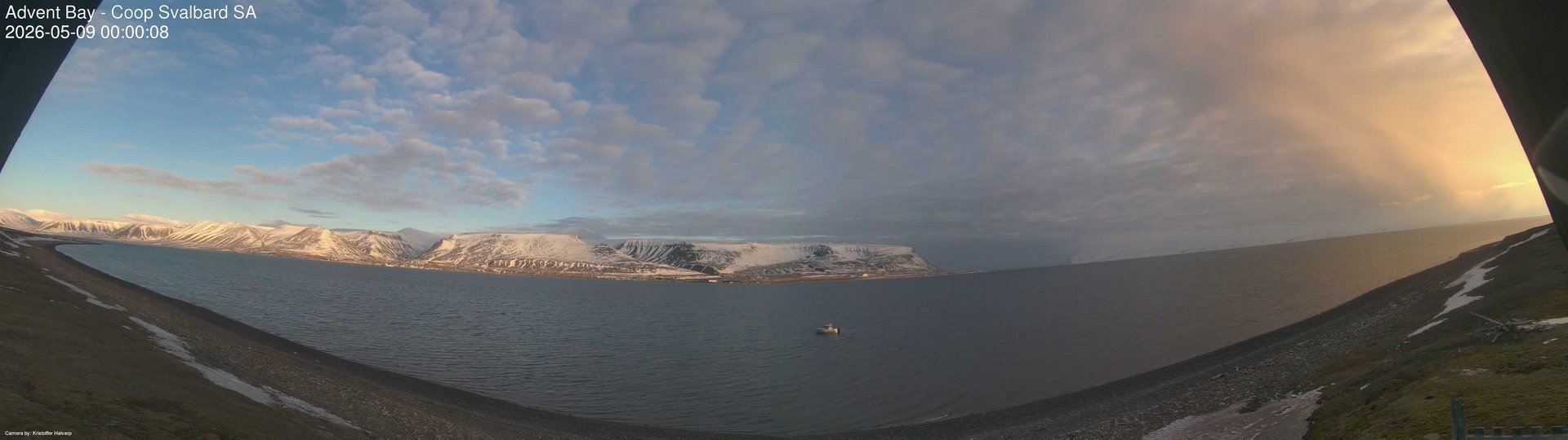 time-lapse frame, Advent Bay webcam