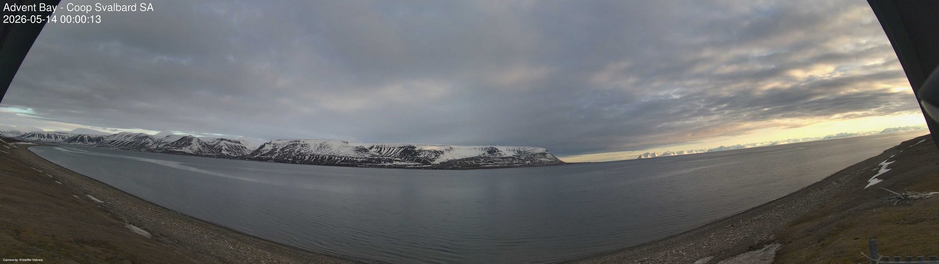 time-lapse frame, Advent Bay webcam