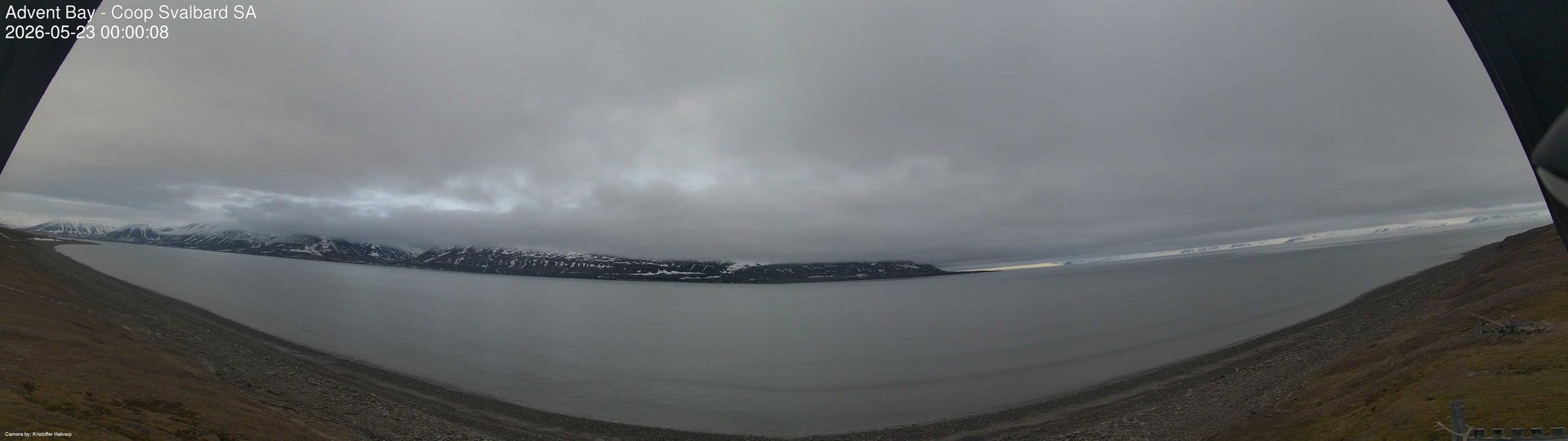 time-lapse frame, Advent Bay webcam