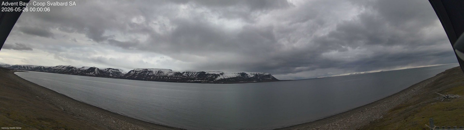 time-lapse frame, Advent Bay webcam