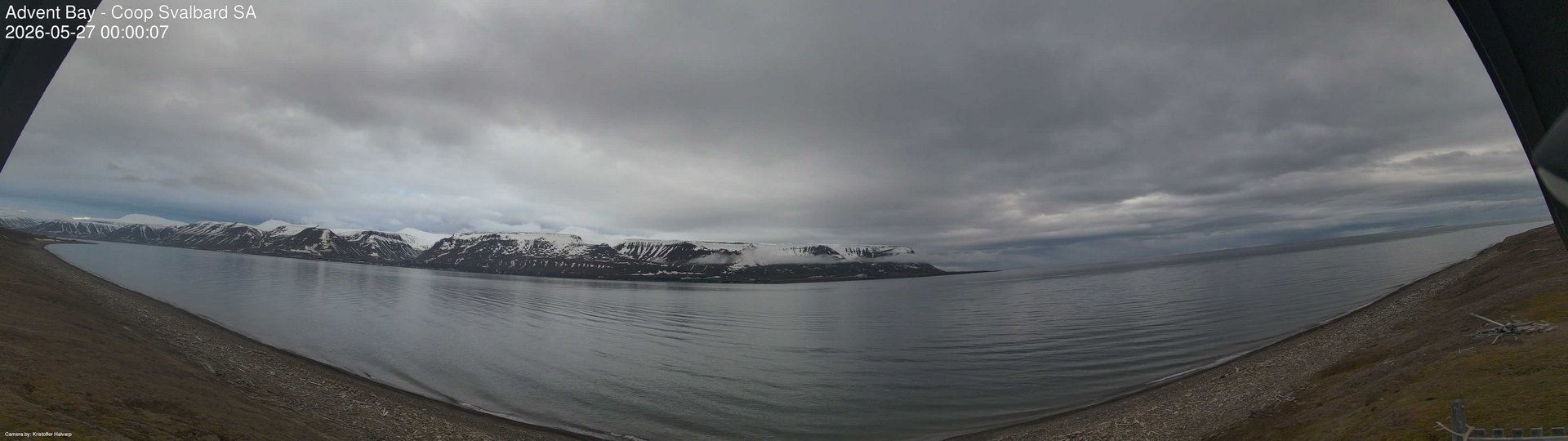 time-lapse frame, Advent Bay webcam