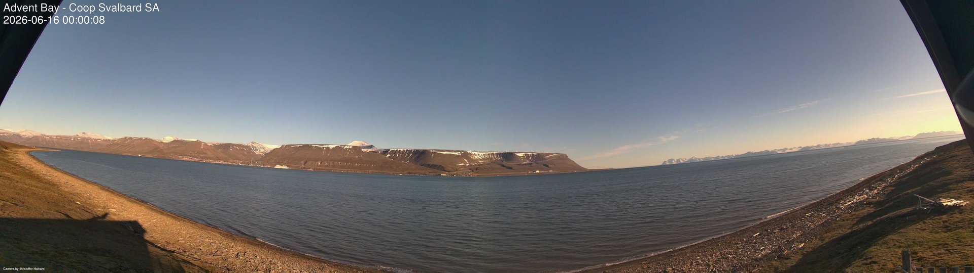 time-lapse frame, Advent Bay webcam