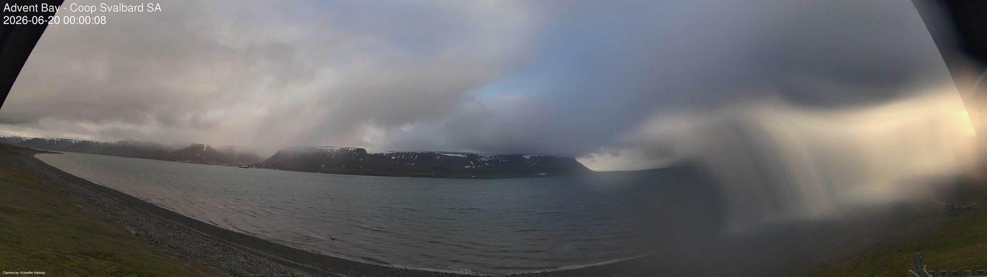 time-lapse frame, Advent Bay webcam