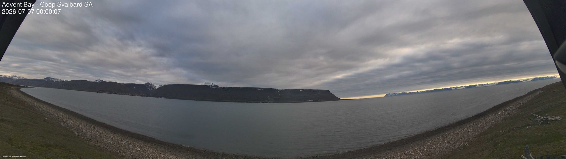 time-lapse frame, Advent Bay webcam