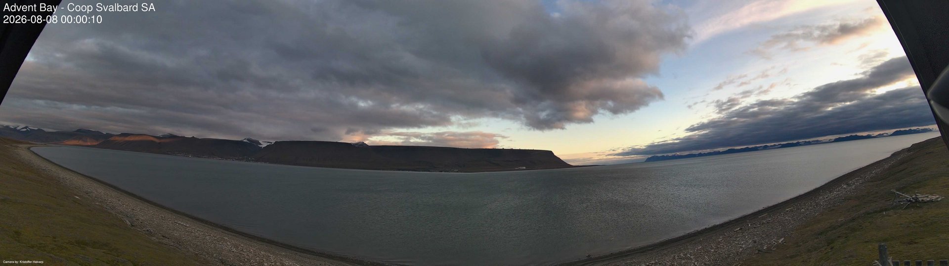 time-lapse frame, Advent Bay webcam