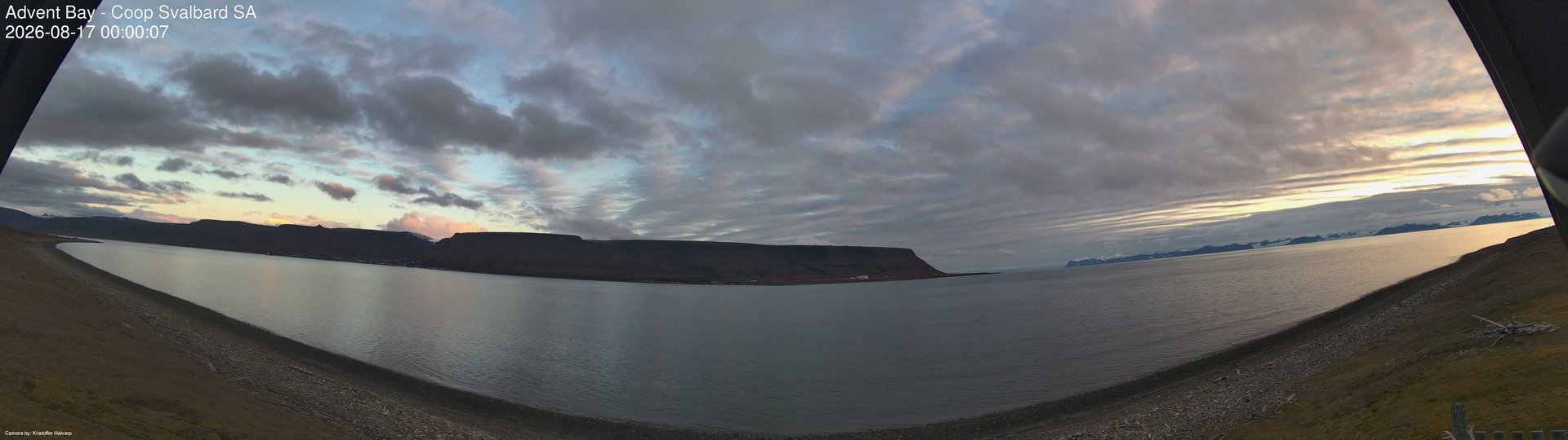 time-lapse frame, Advent Bay webcam