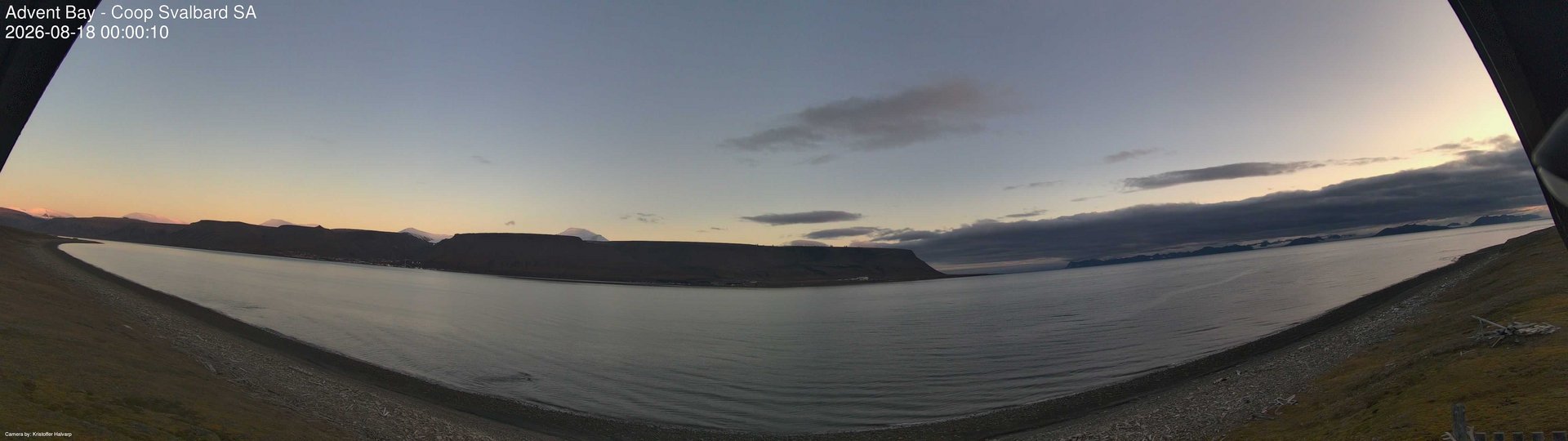 time-lapse frame, Advent Bay webcam