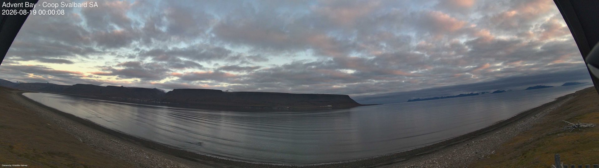 time-lapse frame, Advent Bay webcam