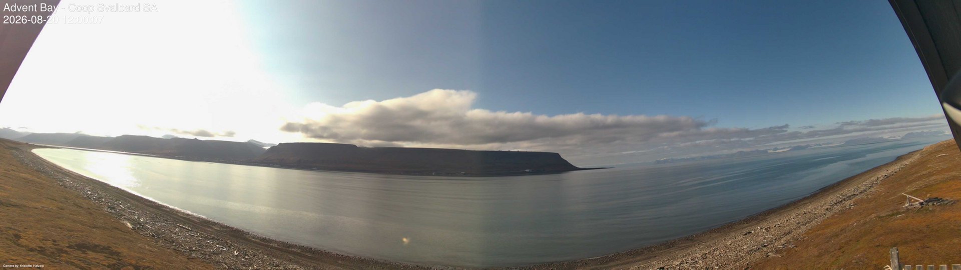 view from Advent Bay on 2026-08-20