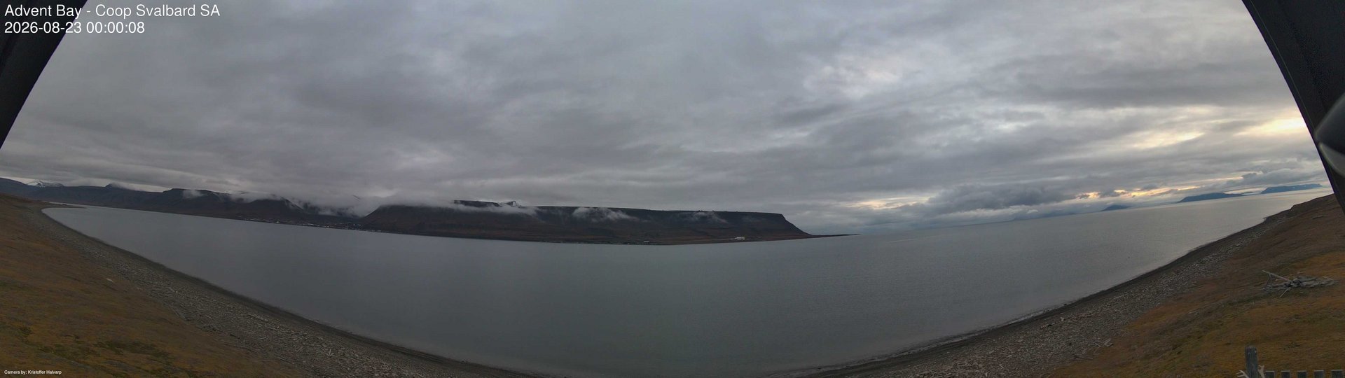 time-lapse frame, Advent Bay webcam