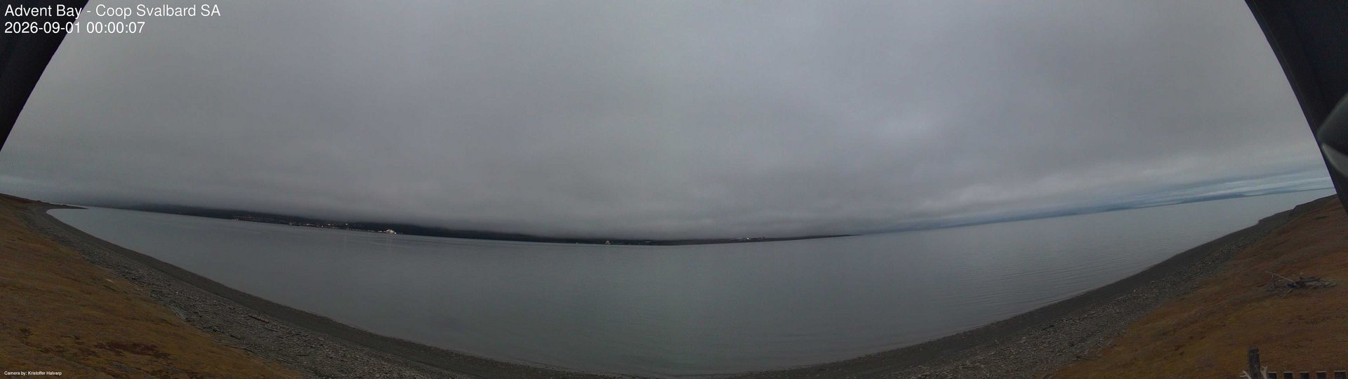 time-lapse frame, Advent Bay webcam
