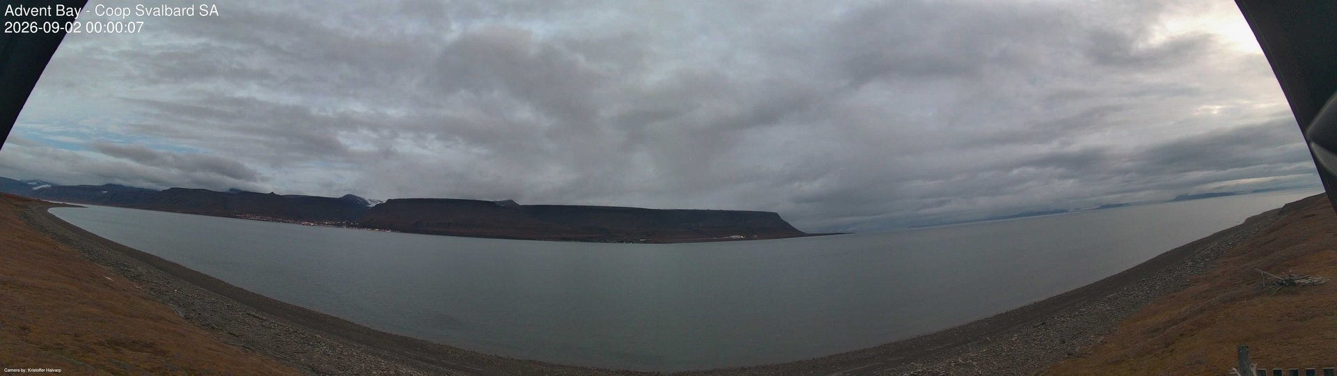 time-lapse frame, Advent Bay webcam