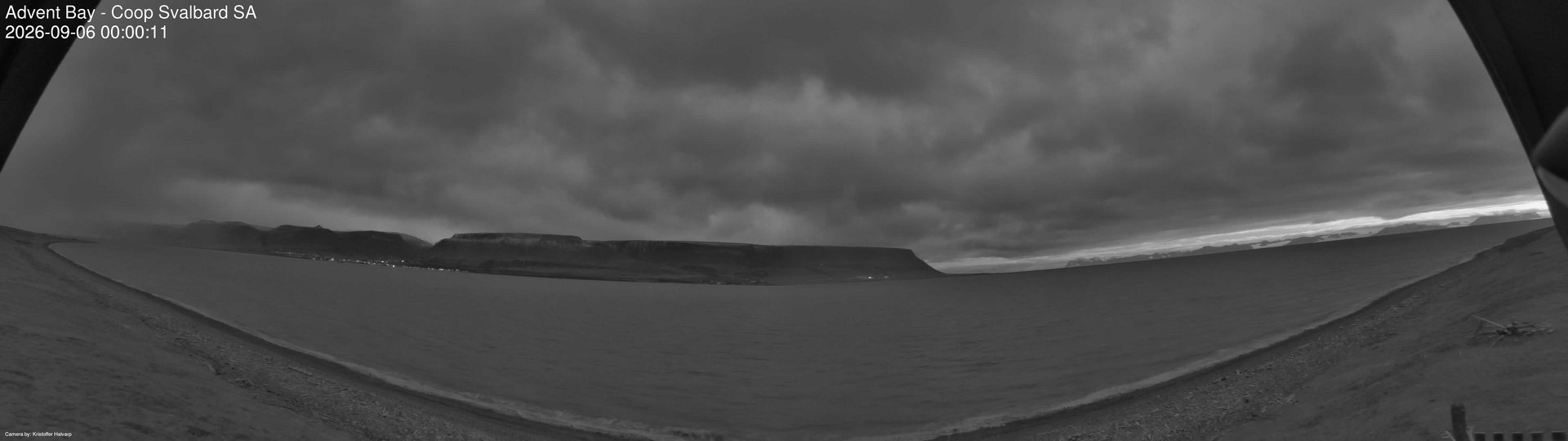 time-lapse frame, Advent Bay webcam