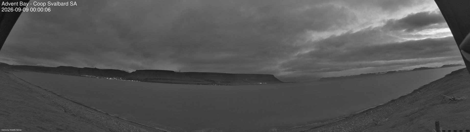 time-lapse frame, Advent Bay webcam