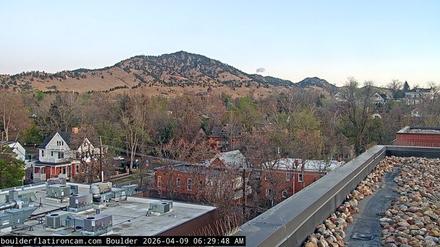 time-lapse frame, Boulder Mt Sanitas NW daily time lapse webcam