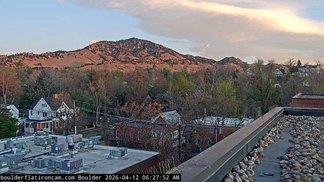 time-lapse frame, Boulder Mt Sanitas NW daily time lapse webcam
