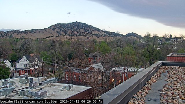 time-lapse frame, Boulder Mt Sanitas NW daily time lapse webcam