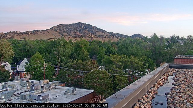 time-lapse frame, Boulder Mt Sanitas NW daily time lapse webcam