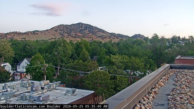 time-lapse frame, Boulder Mt Sanitas NW daily time lapse webcam