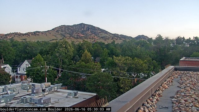 time-lapse frame, Boulder Mt Sanitas NW daily time lapse webcam