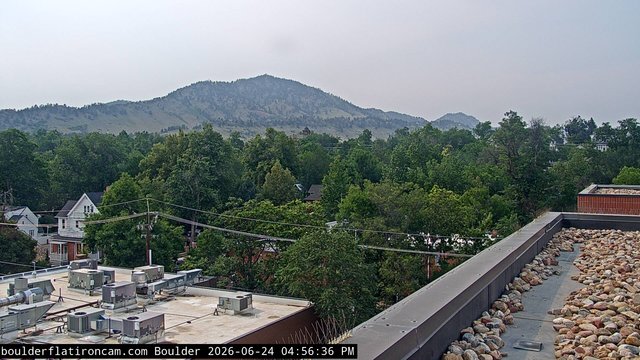 time-lapse frame, Boulder Mt Sanitas NW daily time lapse webcam