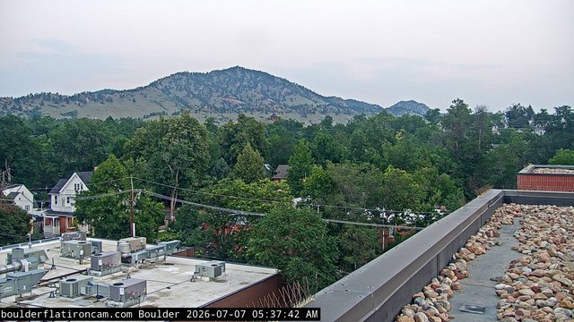 time-lapse frame, Boulder Mt Sanitas NW daily time lapse webcam